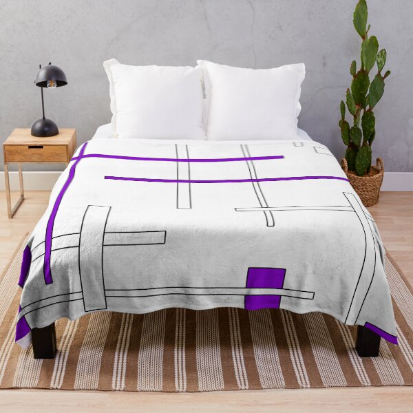 Item preview, Abstract geometric pattern - purple designed and sold by K.S ART.