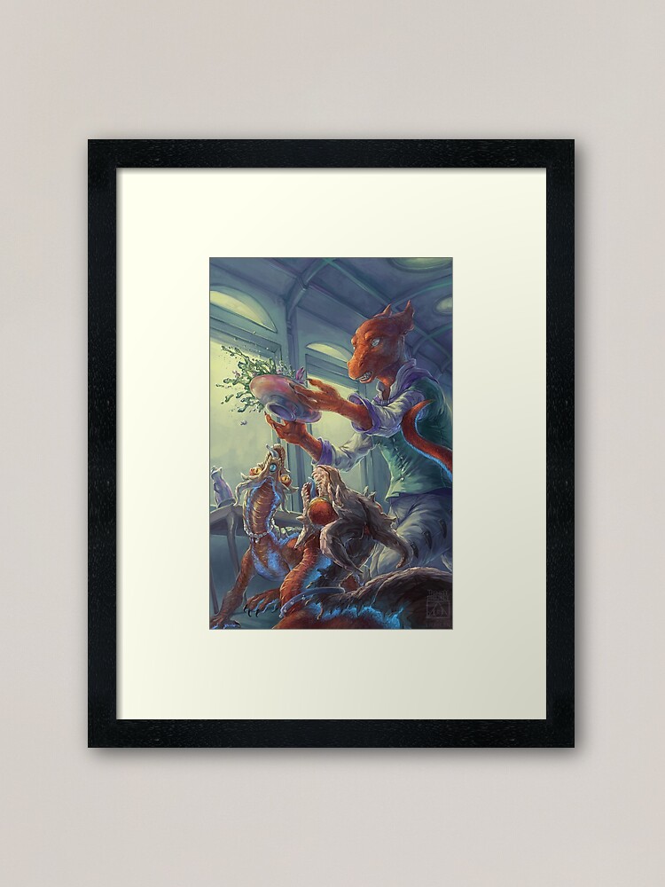 Alternate view of Dinner is Served Framed Art Print