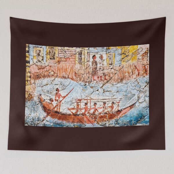 Item preview, Ship Procession Fresco Akrotiri Detail 01 designed and sold by Weston  Westmoreland.