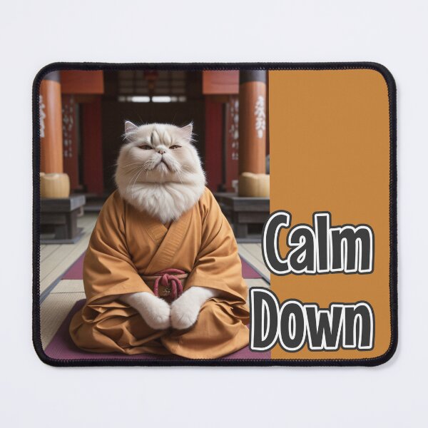 Item preview, AI-Generated Cat 01 "Calm Down" designed and sold by Cliff-Qi.