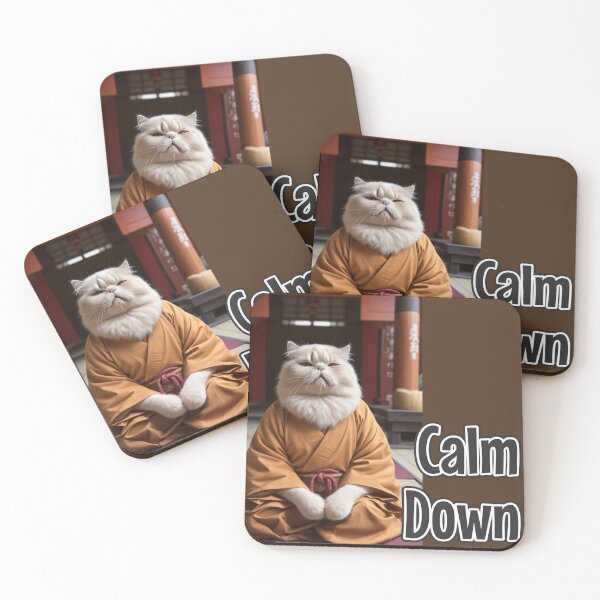 Item preview, AI-Generated Cat 01 "Calm Down" designed and sold by Cliff-Qi.