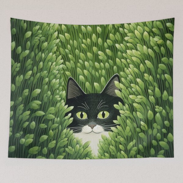 Item preview, Cat in the green grass designed and sold by LaartStudio.