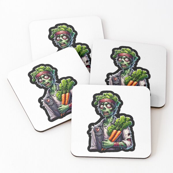 Item preview, Vegetarian Zombie holding carrots designed and sold by Truck Stop One.