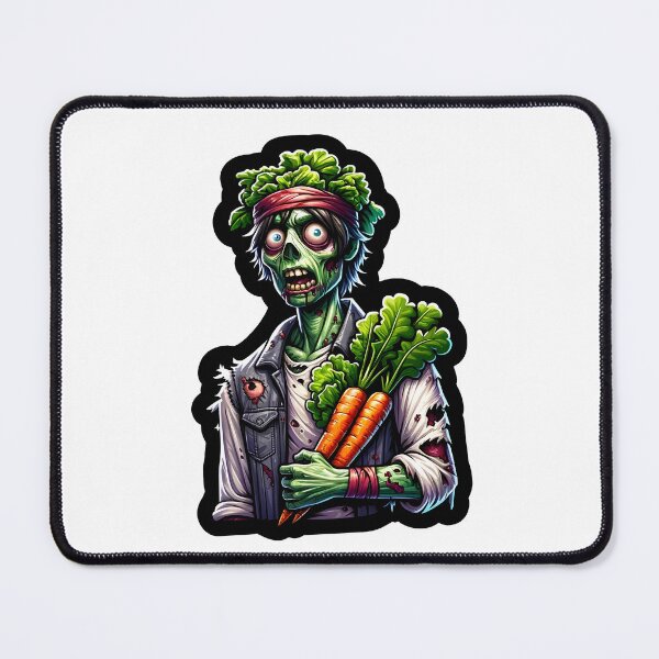 Item preview, Vegetarian Zombie holding carrots designed and sold by Truck Stop One.