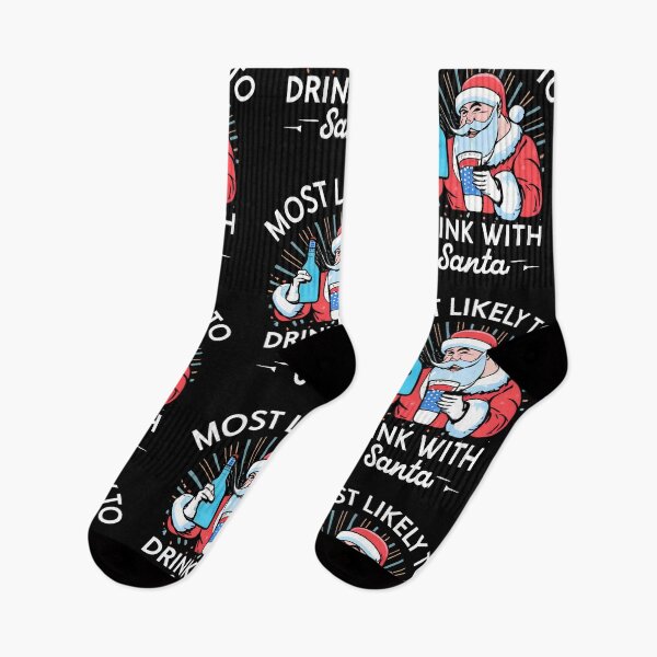 Item preview, Most Likely to Drink With Santa designed and sold by NNisu.