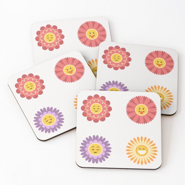 Item preview, cute spring flower faces designed and sold by huape.