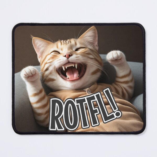 Item preview, AI-Generated Cat 01 "ROTFL" designed and sold by Cliff-Qi.