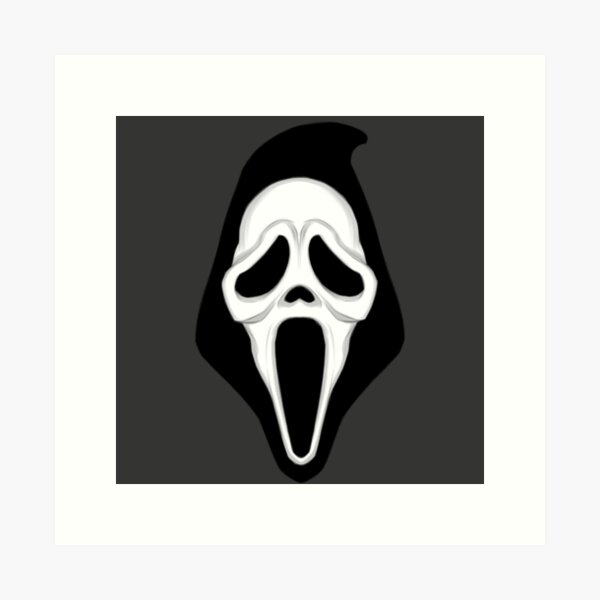 Scary Ghost Scary Ghost Face Art Board Print for Sale by anatim33