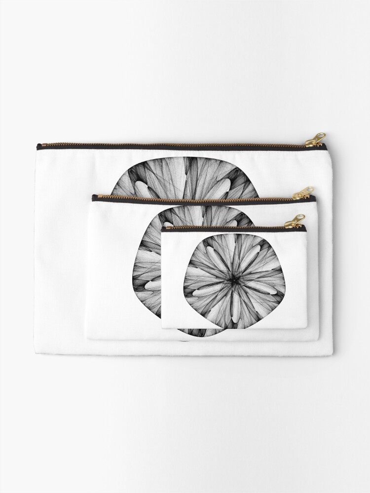 Thumbnail 2 of 4, Zipper Pouch, Abstract Shell designed and sold by machare.