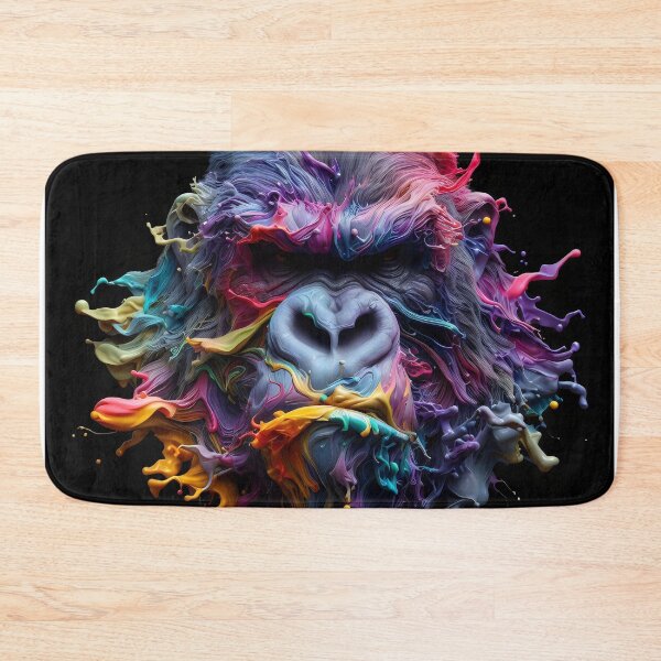 Item preview, Gorilla Splatter Portrait designed and sold by fatbanana.