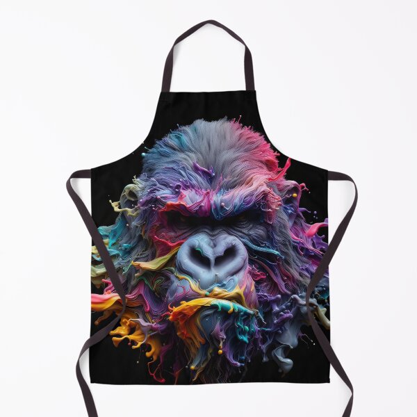Item preview, Gorilla Splatter Portrait designed and sold by fatbanana.
