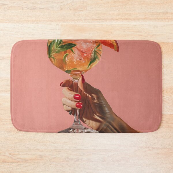 Item preview, Realism print of womans hand holding a cocktail designed and sold by dcrc.