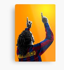 Ronaldinho GaĂºcho - Barcelona - Brazil Metal Print