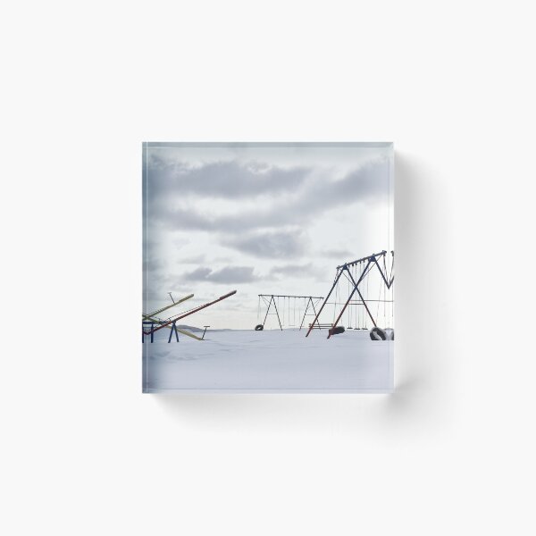 Item preview, The schoolyard in winter designed and sold by Claude Laprise.