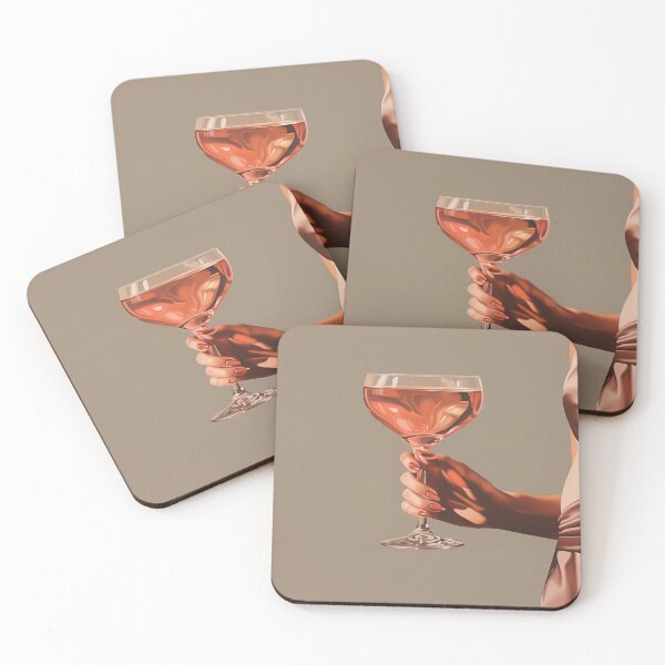 Item preview, realism print of womans hand holding a cocktail designed and sold by dcrc.