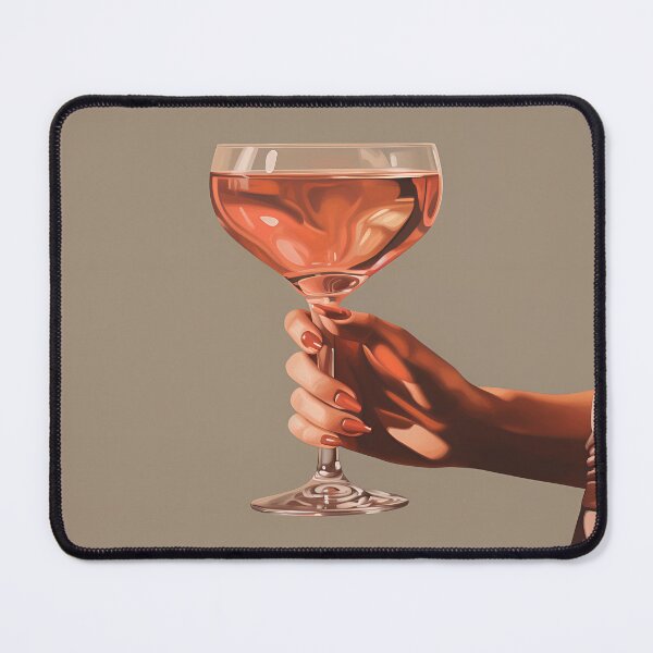 Item preview, realism print of womans hand holding a cocktail designed and sold by dcrc.