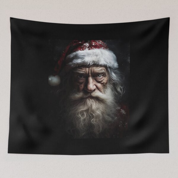 Item preview, Surreal Enigmatic Portrait Of Santa Claus Christmas designed and sold by MadeByRobots.