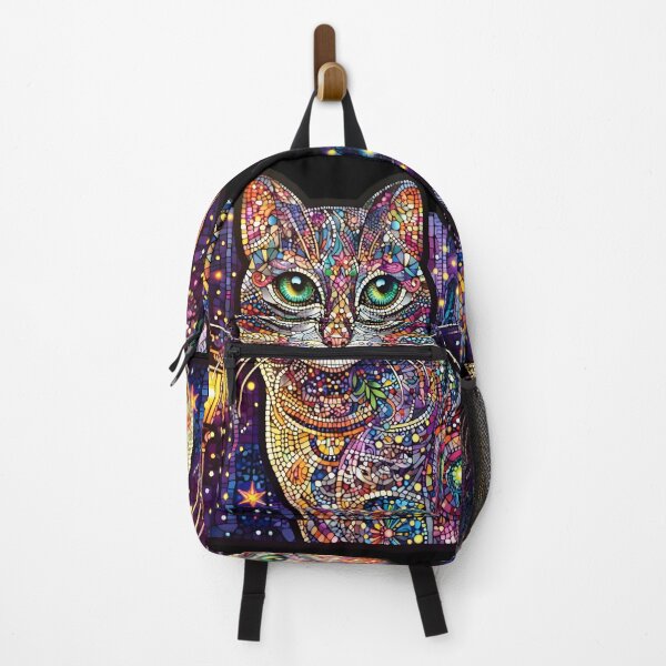 Item preview, Magical mosaic of a streetcat designed and sold by AI-Only Creations.