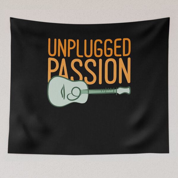 Item preview, Unplugged Passion, Line Art Sketch Drawing of Acoustic Guitar designed and sold by CJansuebsri.