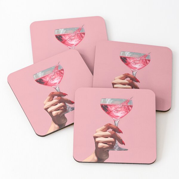 Item preview, realism print of womans hand holding a cocktail designed and sold by dcrc.