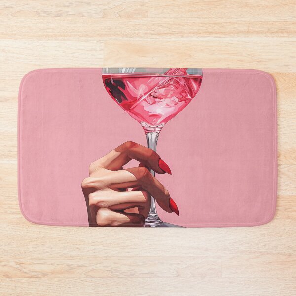 Item preview, realism print of womans hand holding a cocktail designed and sold by dcrc.