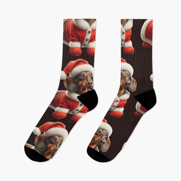 Artikelvorschau, Dachshund sausage Dog Santa entworfen und verkauft von HYPeR-NaTUrE.