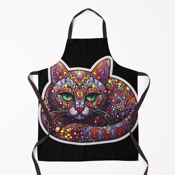 Item preview, Magical mosaic of a streetcat designed and sold by AI-Only Creations.