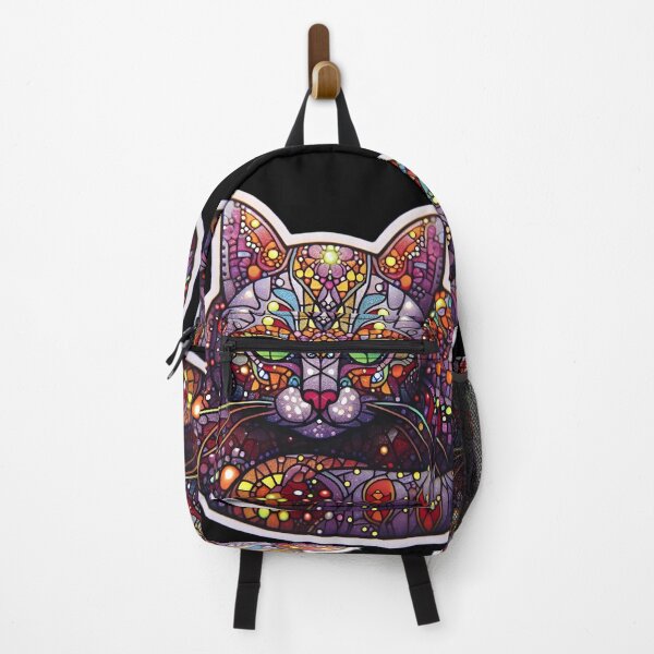Item preview, Magical mosaic of a streetcat designed and sold by AI-Only Creations.