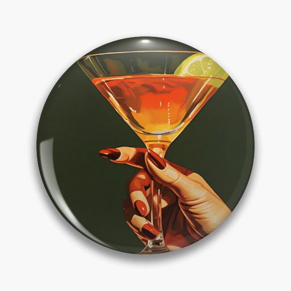 Item preview, realism print of womans hand holding a cocktail designed and sold by dcrc.