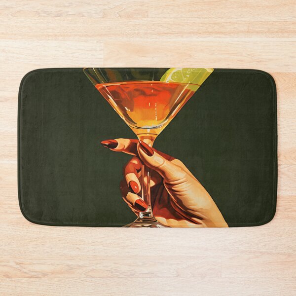 Item preview, realism print of womans hand holding a cocktail designed and sold by dcrc.