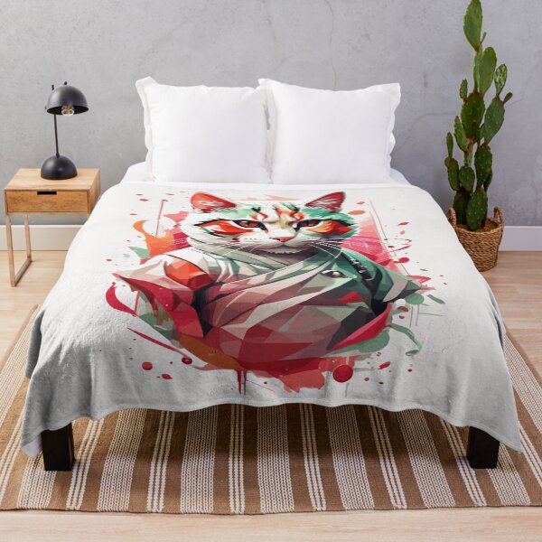 Item preview, Sensei Cat Strikes a Paw-some Pose in Artful Illustration designed and sold by cutiepie11cats.