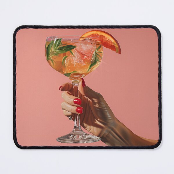 Item preview, Realism print of womans hand holding a cocktail designed and sold by dcrc.