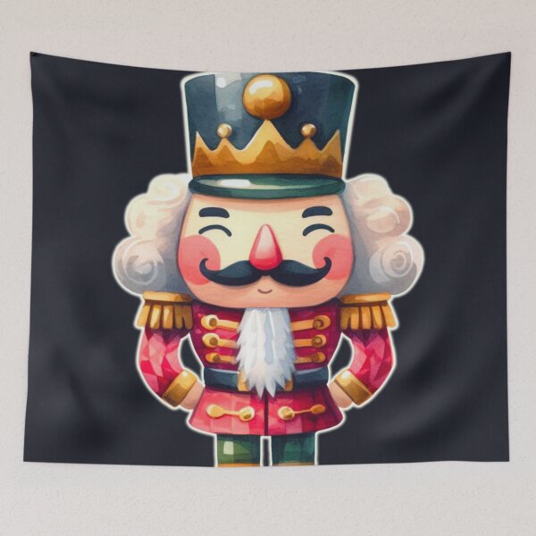 Item preview, Watercolor Nutcracker Design - Dark Background designed and sold by Star-Fragment.