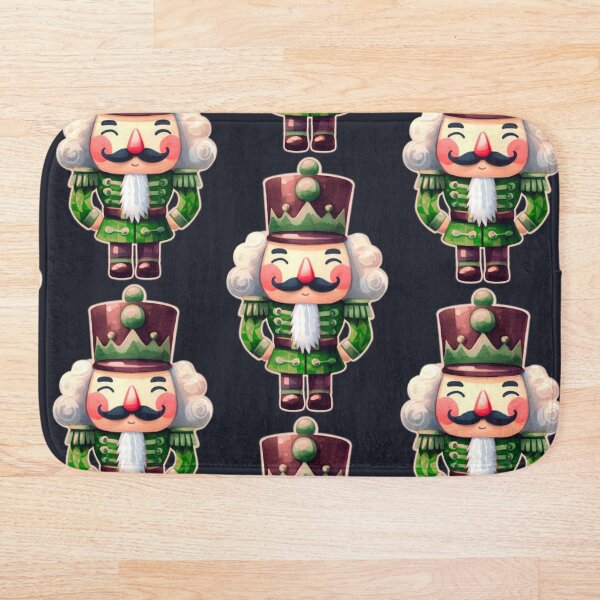 Item preview, Green Cartoon Nutcracker Watercolor Painting Graphic Art Dark Background  designed and sold by Star-Fragment.