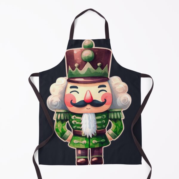 Item preview, Green Cartoon Nutcracker Watercolor Design Dark Background designed and sold by Star-Fragment.