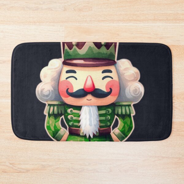 Item preview, Green Cartoon Nutcracker Watercolor Design Dark Background  designed and sold by Star-Fragment.