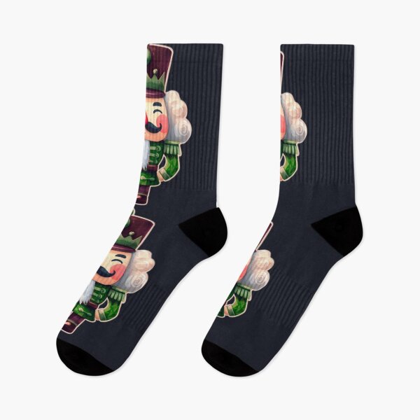 Item preview, Green Cartoon Nutcracker Watercolor Design Dark Background  designed and sold by Star-Fragment.