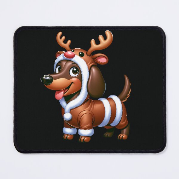 Item preview, Dachshund sausage Dog rudolph reindeer designed and sold by HYPeR-NaTUrE.