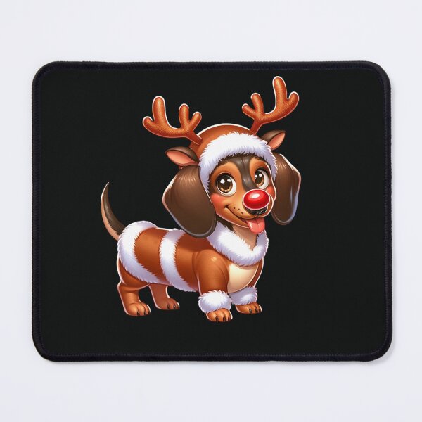 Item preview, Dachshund sausage Dog rudolph reindeer designed and sold by HYPeR-NaTUrE.