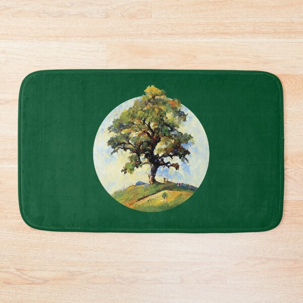 Item preview, Rural Art | Painting Of An Old Oak On A Hilltop | Tree designed and sold by TMBTM.