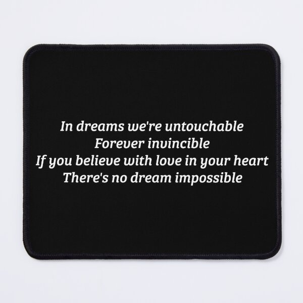 Item preview, No Dream Impossible - Lindsay Dracass - Lyrics - Eurovision 2001 - United Kingdom designed and sold by Vision-Tees.