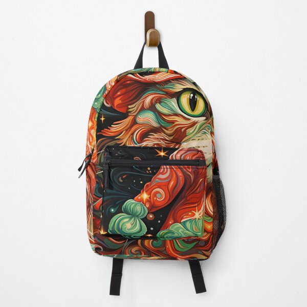 Item preview, Trippy holiday cat print designed and sold by dcrc.