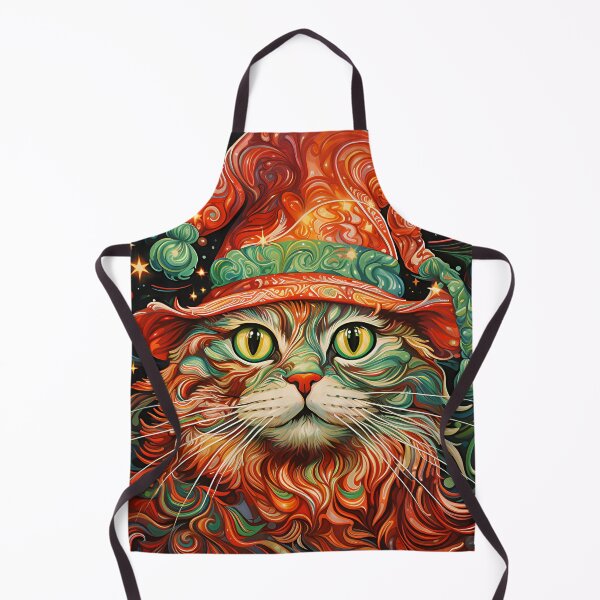 Item preview, Trippy holiday cat print designed and sold by dcrc.