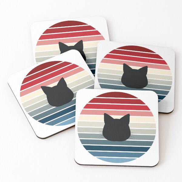 Item preview, Retro Sunset Cat Silhouette designed and sold by JPareDesign.