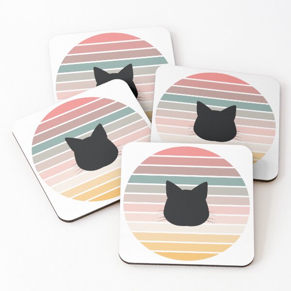 Item preview, Retro Sunset Cat Silhouette designed and sold by JPareDesign.