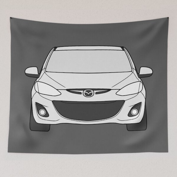 Item preview, Mazda 2 Demio 2010-2014 front white color designed and sold by EdimDesign.