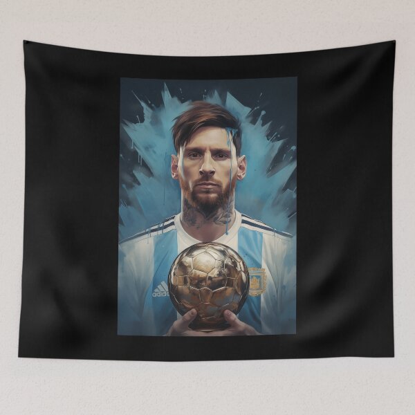 Item preview, Lionel messi con balón de oro designed and sold by ReverseWorld.
