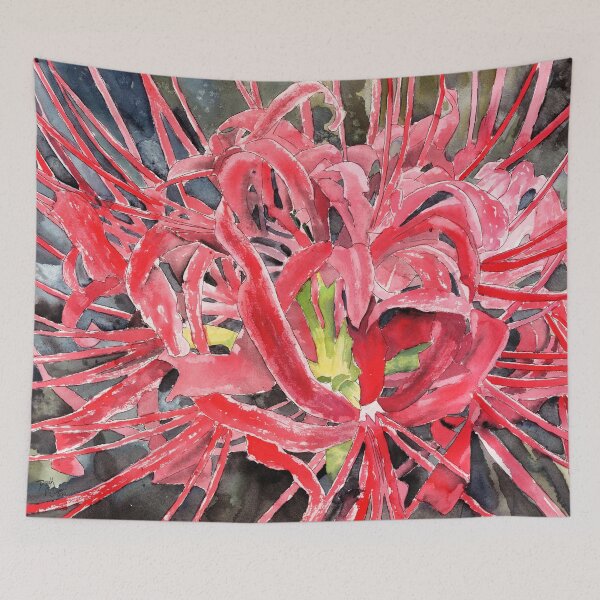 Item preview, spider lily flower art prints designed and sold by derekmccrea.