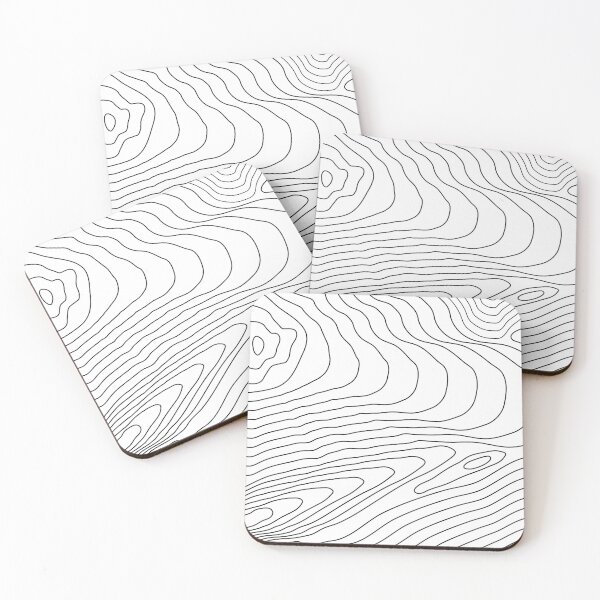 Item preview, Topographic Line Pattern #440 designed and sold by Natural Collective.