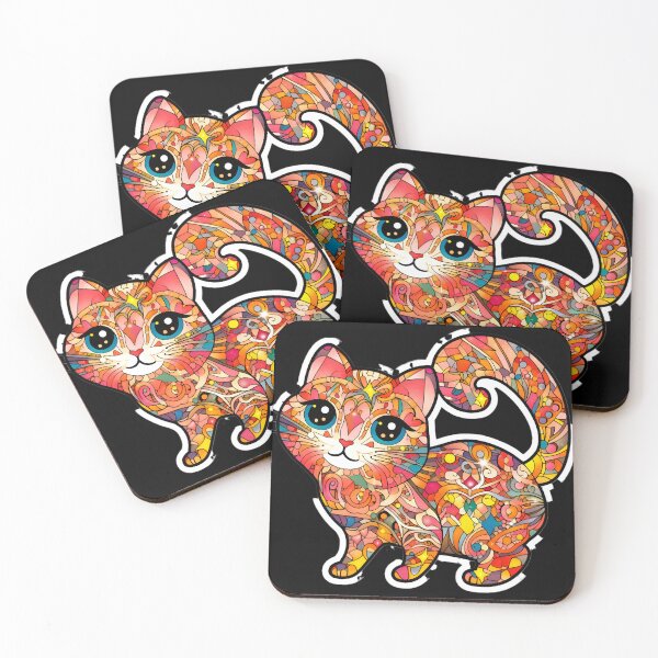 Item preview, Magical mosaic of a streetcat designed and sold by AI-Only Creations.